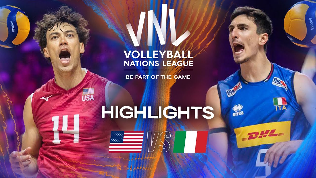USA 🇺🇸 vs. Italy 🇮🇹 - Highlights | Week 2 | Men's VNL 2025