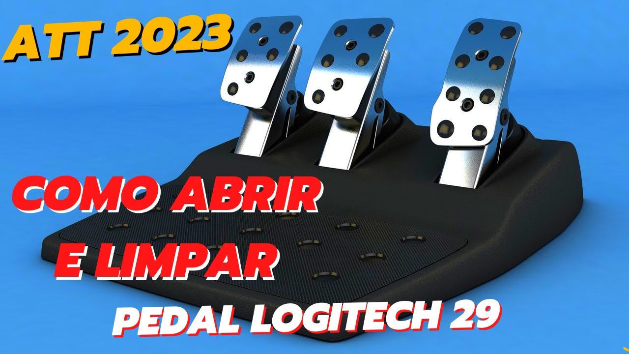 COMO ABRIR E LIMPAR O PEDAL LOGITECH G25/27/29 E RESOLVER PROBLEMA DE FREIO E ACELERADOR FLICANDO!!!