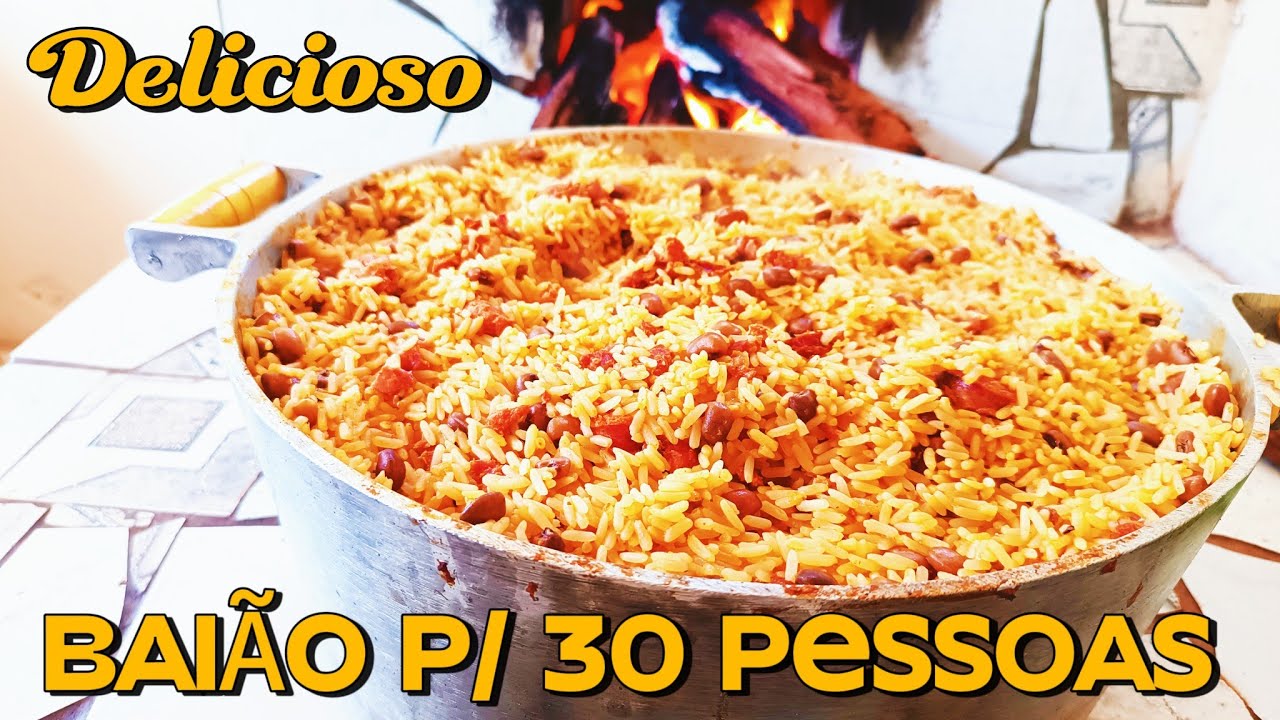 BAIÃO DE DOIS P/ 30 PESSOAS, MUITO SIMPLES E GOSTOSO, VENHA COZINHAR COM A GENTE, FICOU UMA DELÍCIA