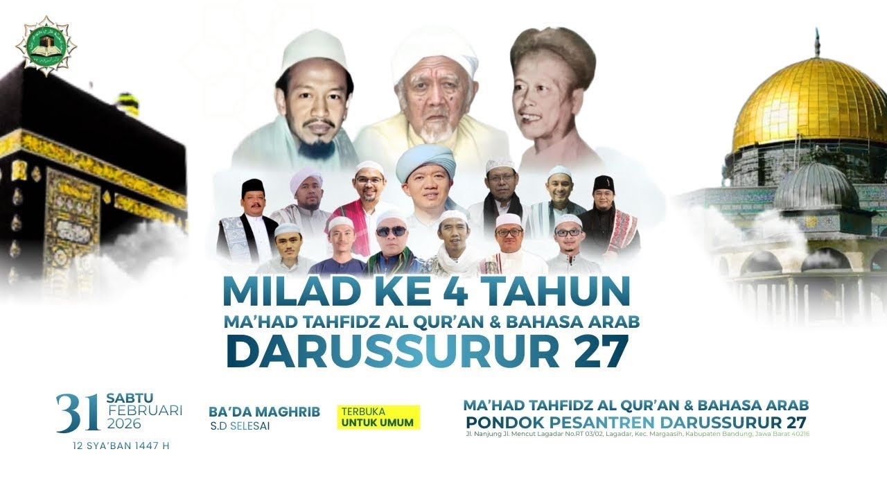LIVE | PERINGATAN ISRA MI'RAJ SERTA MILAD KE-4 TAHUN DAN HAUL AKBAR | 31 JANUARI 2026