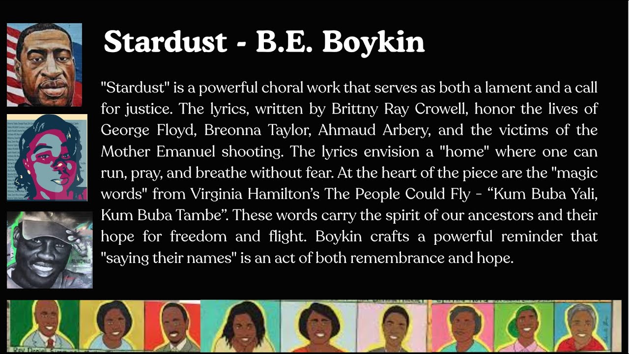 Stardust - B.E. Boykin - The Journey Bella Voce