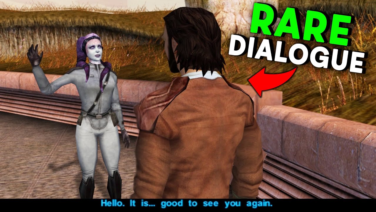 Redeemed Yuthura Ban on Dantooine's RARE JEDI DIALOGUE in Knights of the Old republic