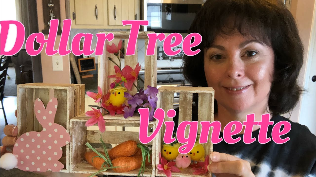 Dollar Tree Spring Farmhouse Vignette