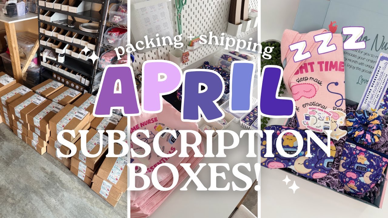 LAUNCH VLOG #3: Shipping our APRIL Subscription Boxes!