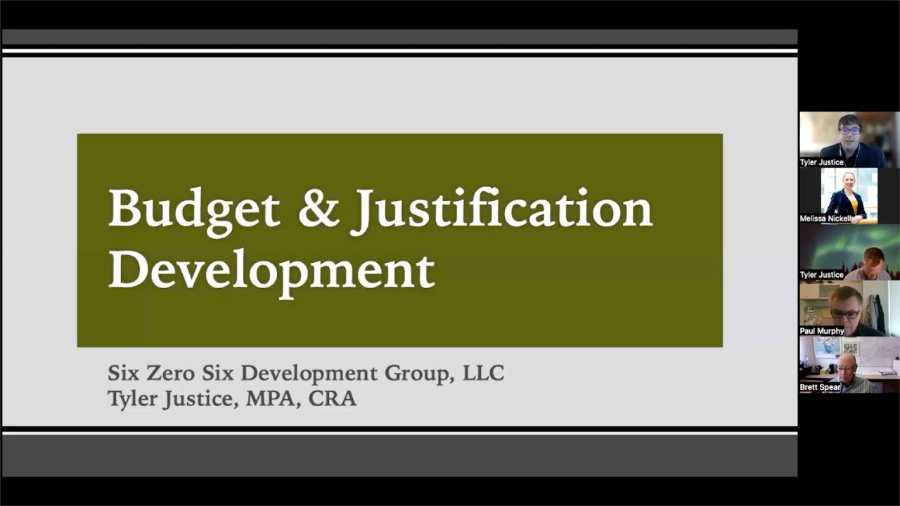NIH Budget & Justification Development