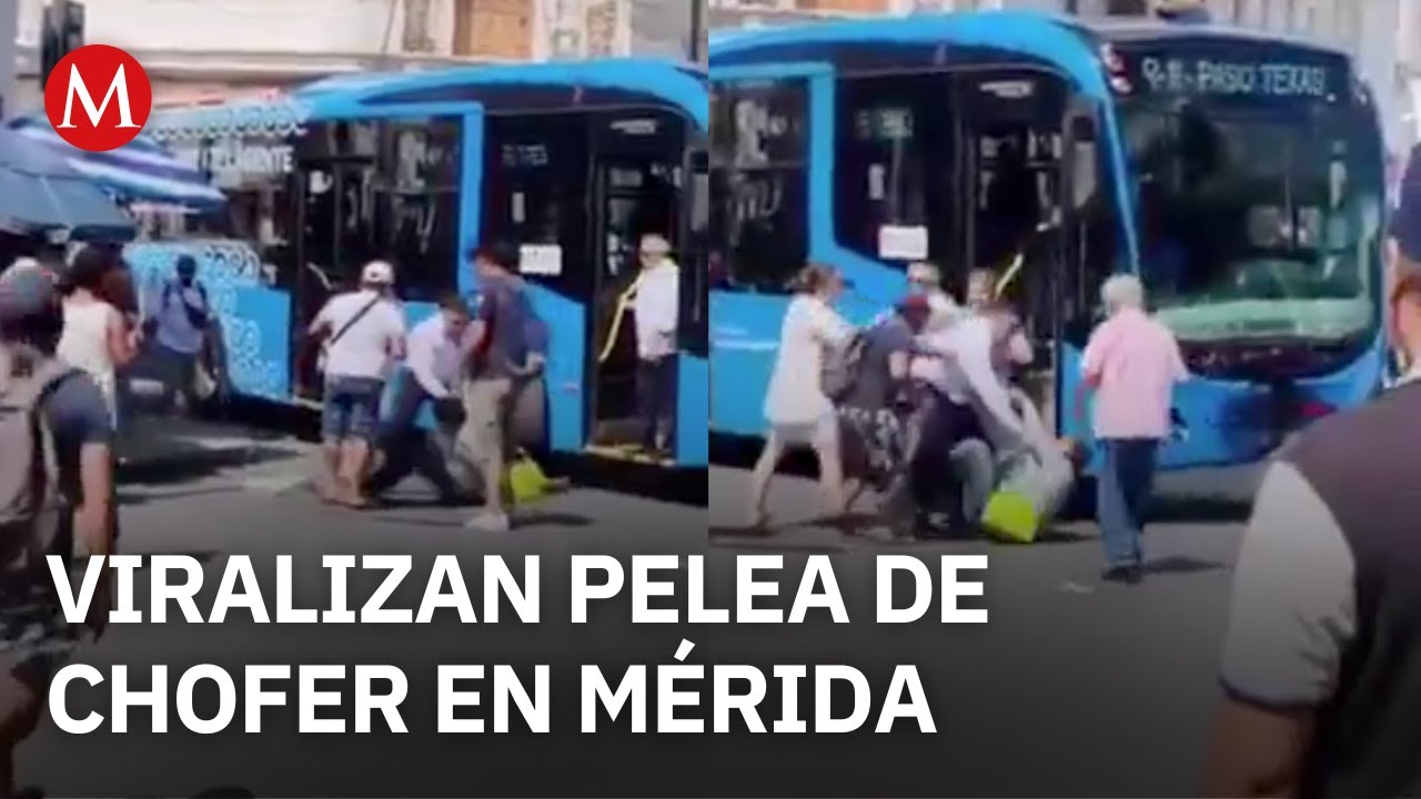 Pelea entre civil y conductor de cami&oacute;n en M&eacute;rida
