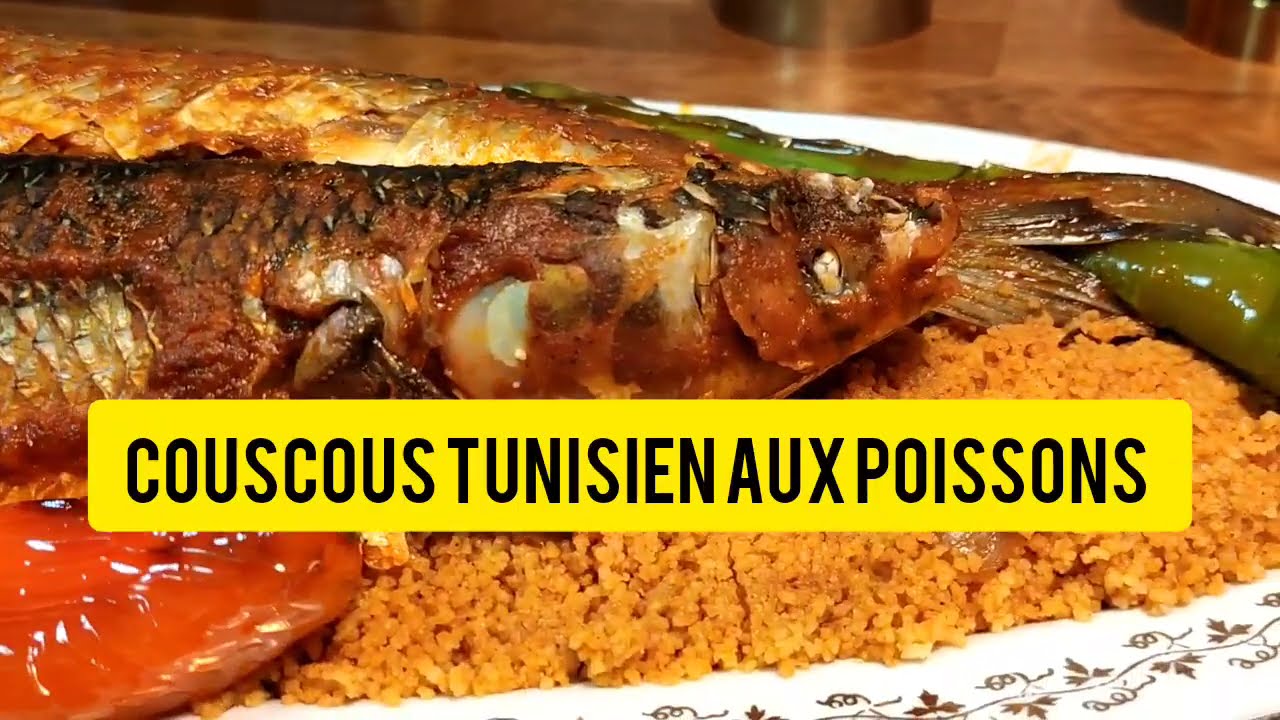 RECETTE D'UN MERVEILLEUX COUSCOUS TUNISIEN AU POISSON.  CUISINE MALIYA.  🇹🇳كسكسي تونسي بالحوت