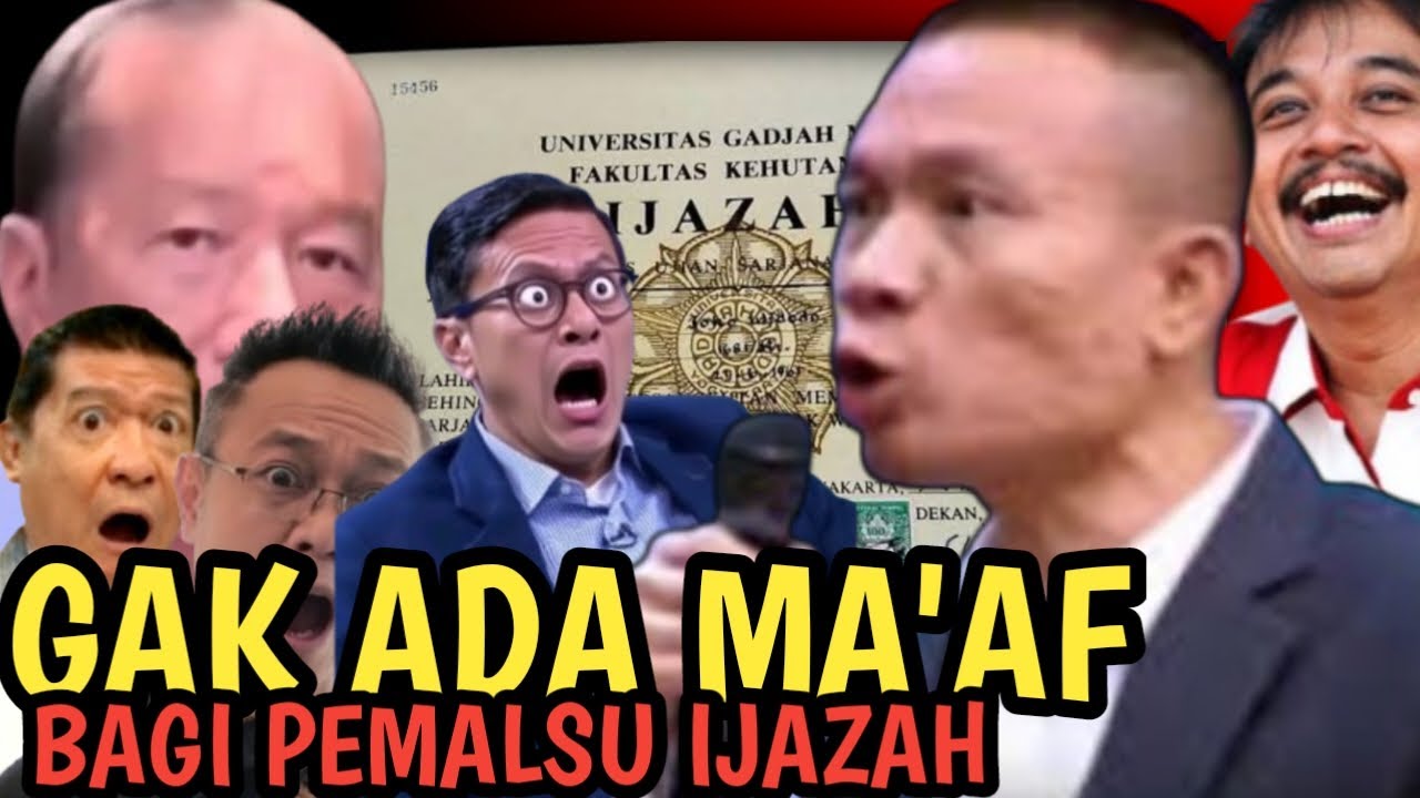 Gak Ada Ma'af Bagi Orang yang Memalsukan ijazah