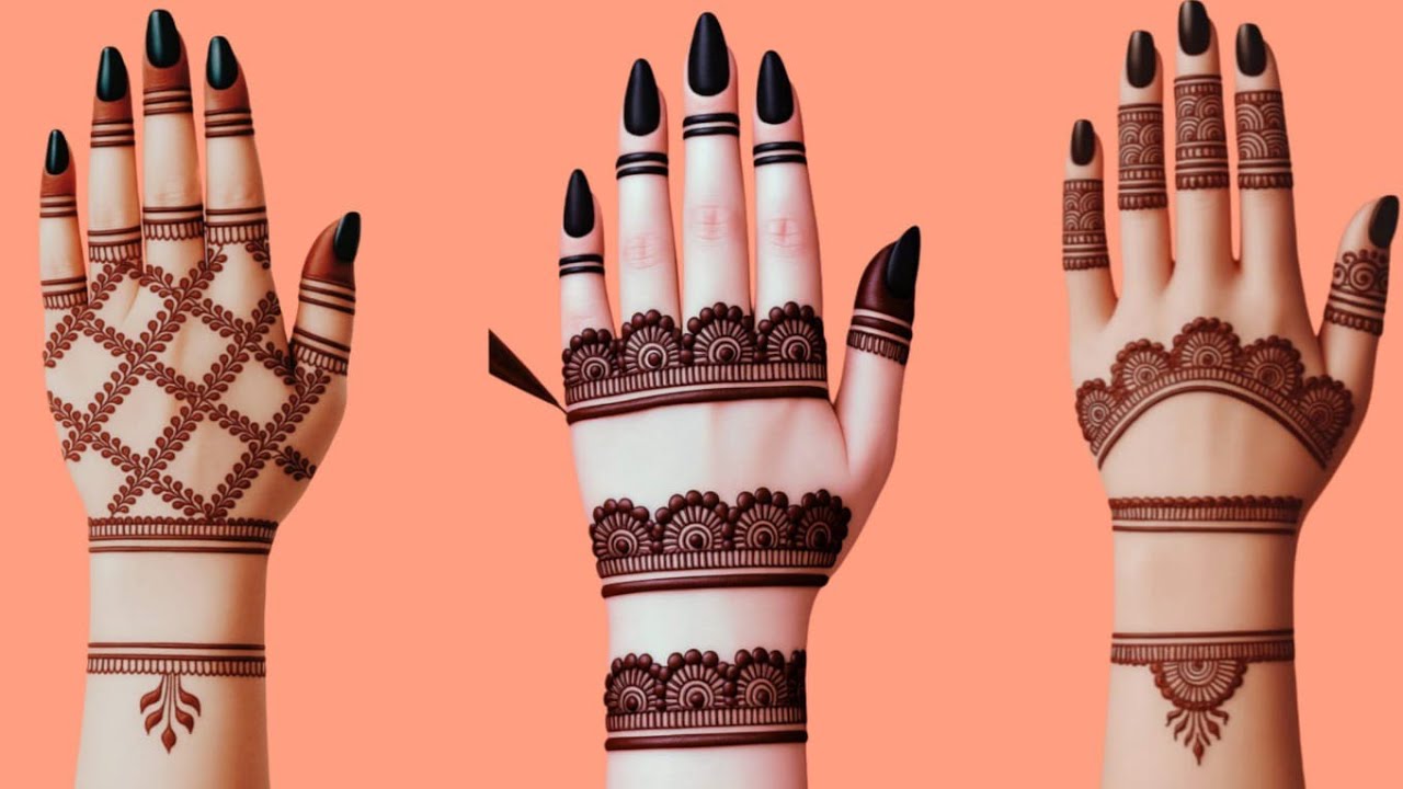 Top 4 New Beautiful Mehndi Design | Mehndi Designs For Hands | Simple Mehndi | Eid Ke Liye Mehndi 