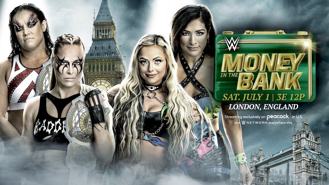 WWE 2K23 - Money In The Bank: Ronda & Shayna vs Raquel & Liv Morgan (WWE Women's Tag Team Titles)