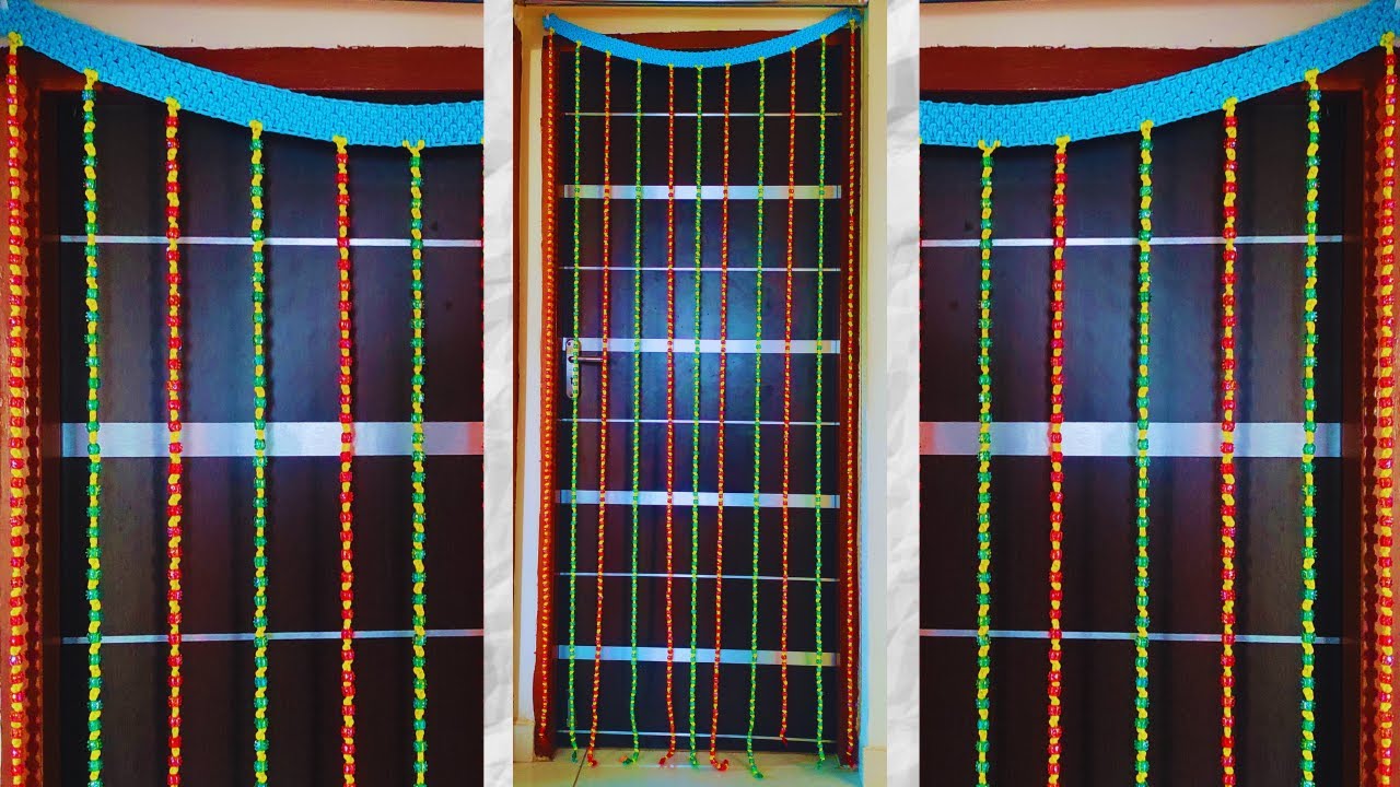 Macrame Bead Curtain | मोती का पर्दा/कर्टन | Diwali Decoration | DIY | Macramé Tutorial |How to make