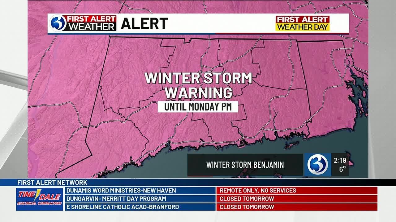 FORECAST: Winter Storm Benjamin continues to ramp up
