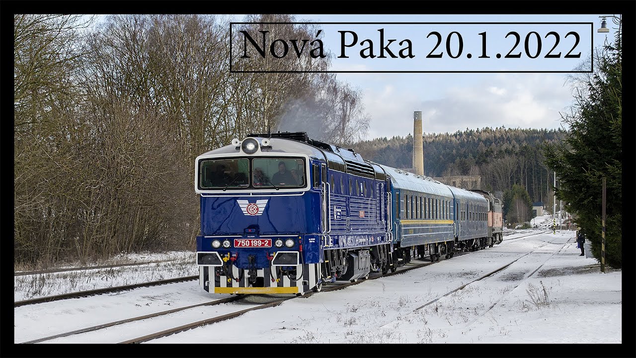Vlaky Nová Paka 20.1.2022