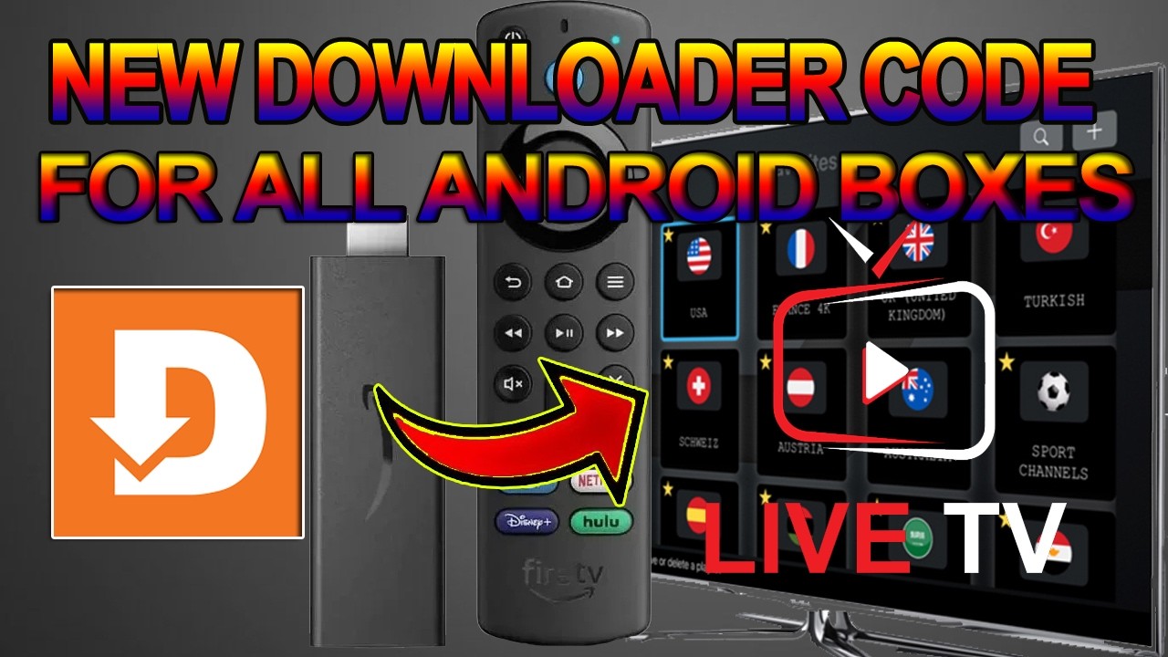 Downloader code app without code and without player for all android boxes