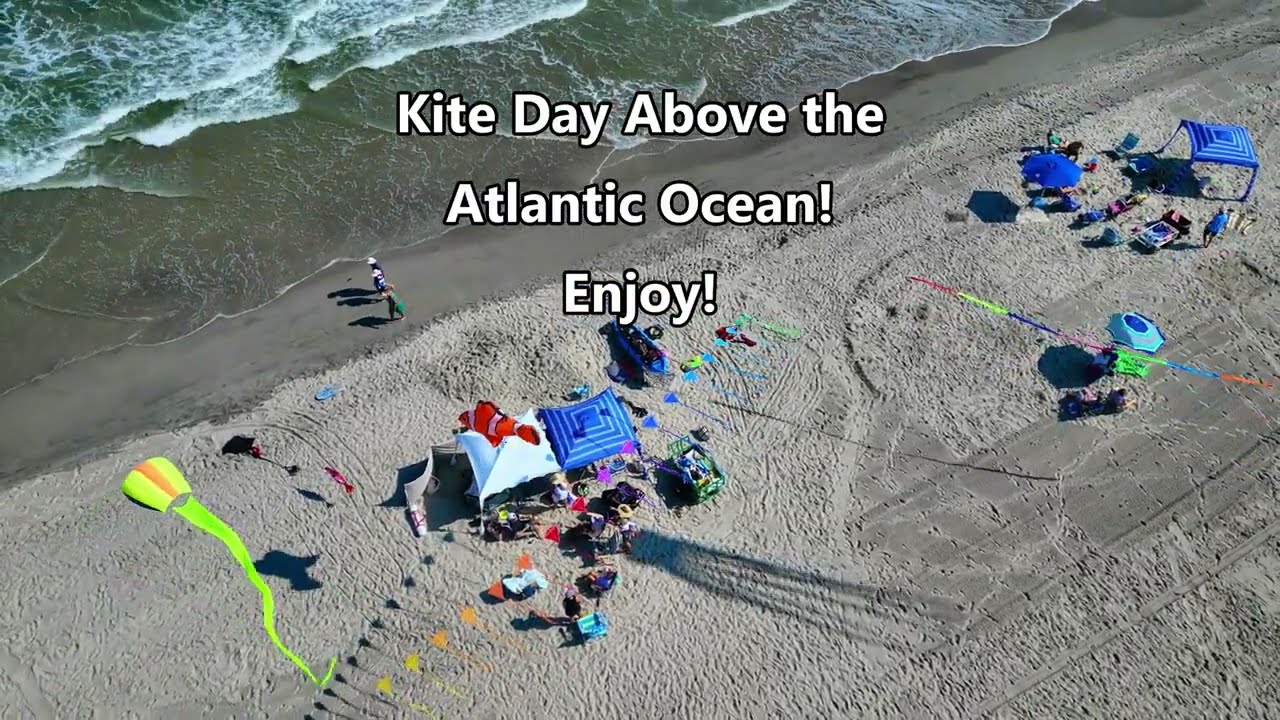 Kites Above the Atlantic Ocean