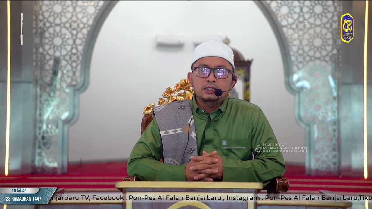 Hikmah Ramadhan dari Ustadz Muhammad Zaini, Lc., M.H.I. | Pondok Pesantren Al Falah Banjarbaru