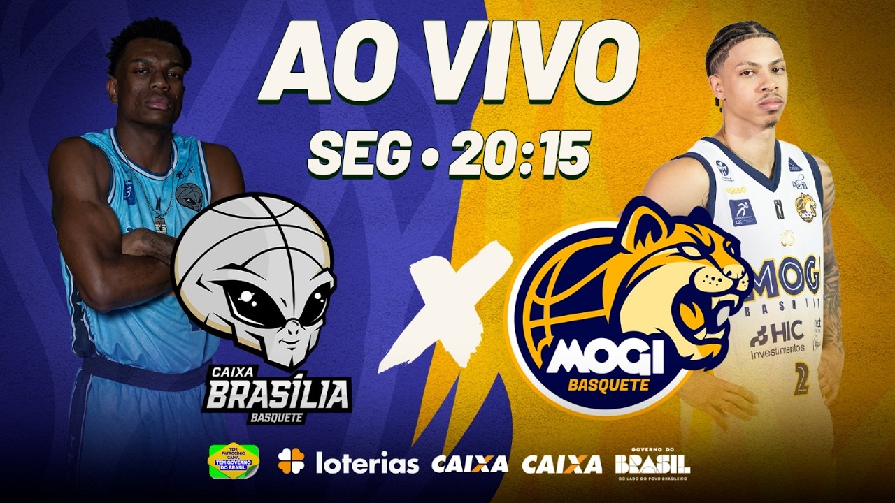 CAIXA/Bras&iacute;lia Basquete x Mogi Basquete | NBB CAIXA 2025/26 | AO VIVO | 23/03/2026 | 19h55