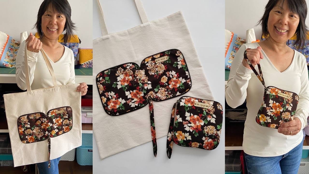 Como fazer ECOBAG QUE VIRA CARTEIRA Fácil com Molde Gratuito  por  @tucaensina @AtelieKikiVizagre ​