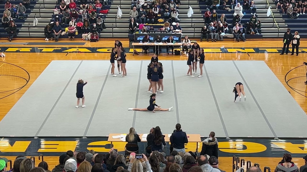 Mattawan Middle School Competitive Cheer at Portage Central - Blue Team - Round 3 - 1/8/22