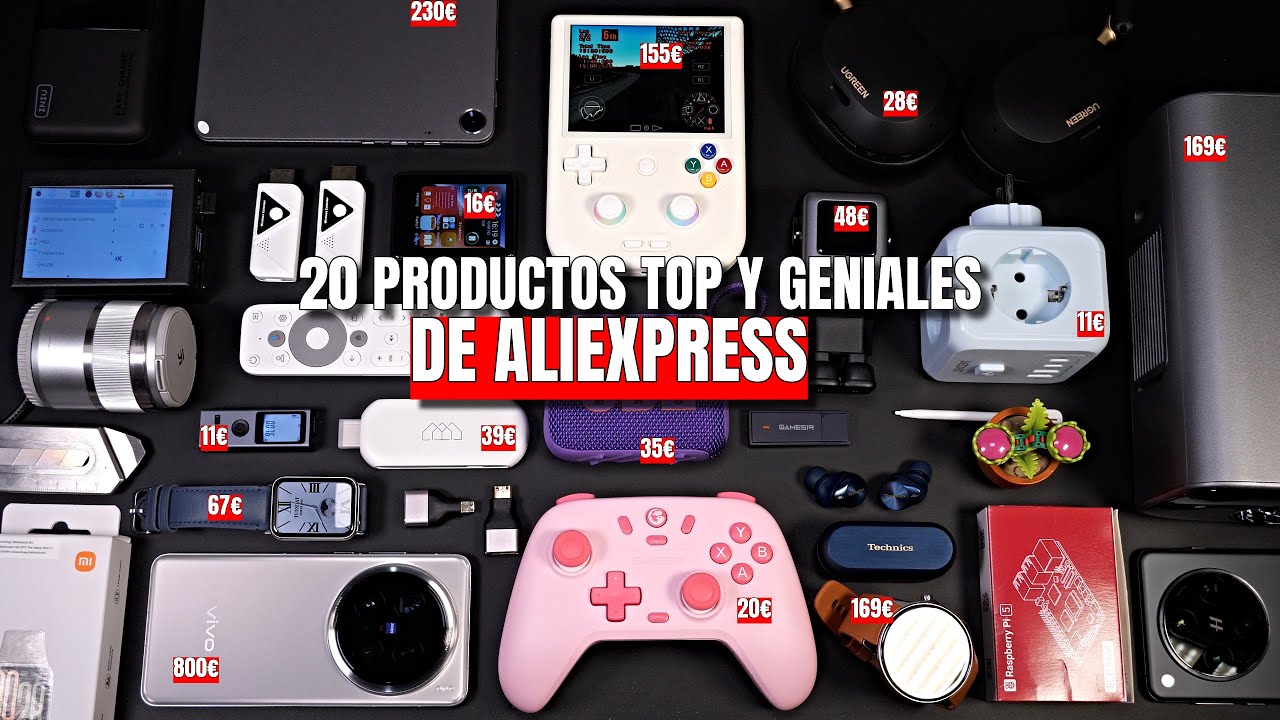 20 productos TOP de ALIEXPRESS en el CYBER MONDAY 💥 ¡Los precios LOCOS!