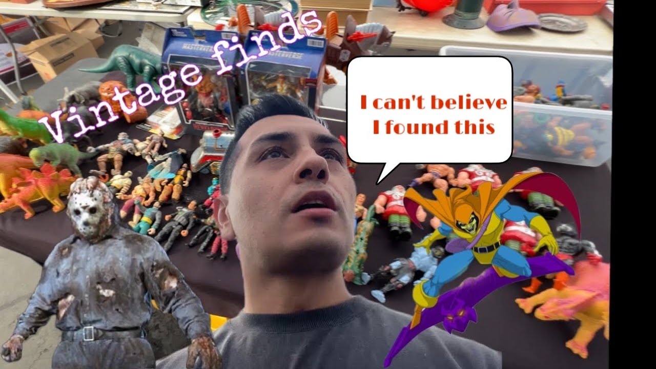 CRAZY rare vintage finds at the Flea Market (Toy Hunt)