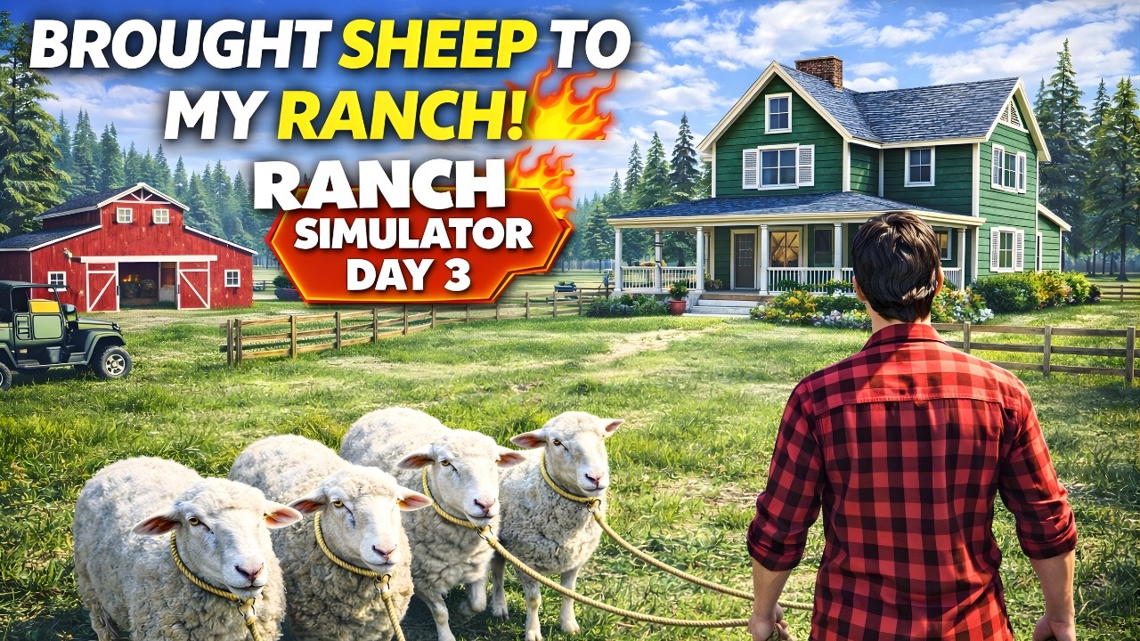 Ranch Simulator Day 3 Hindi | Finally Bought Sheep 🐑💰 Ranch Growing Fast!