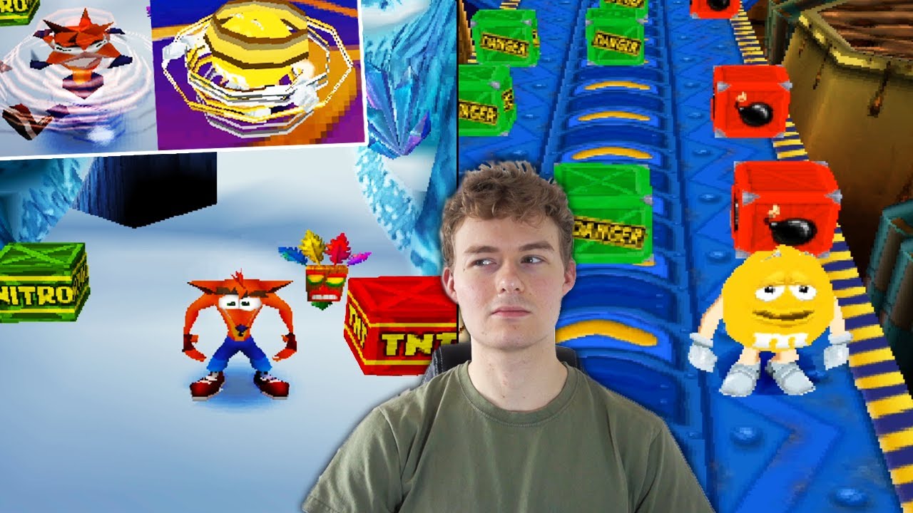 This M&Ms Game is Very Similar to Crash Bandicoot..