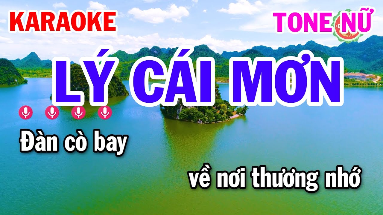 Karaoke Điệu Lý Nam Bộ | Lý Cái Mơn Tone Nữ