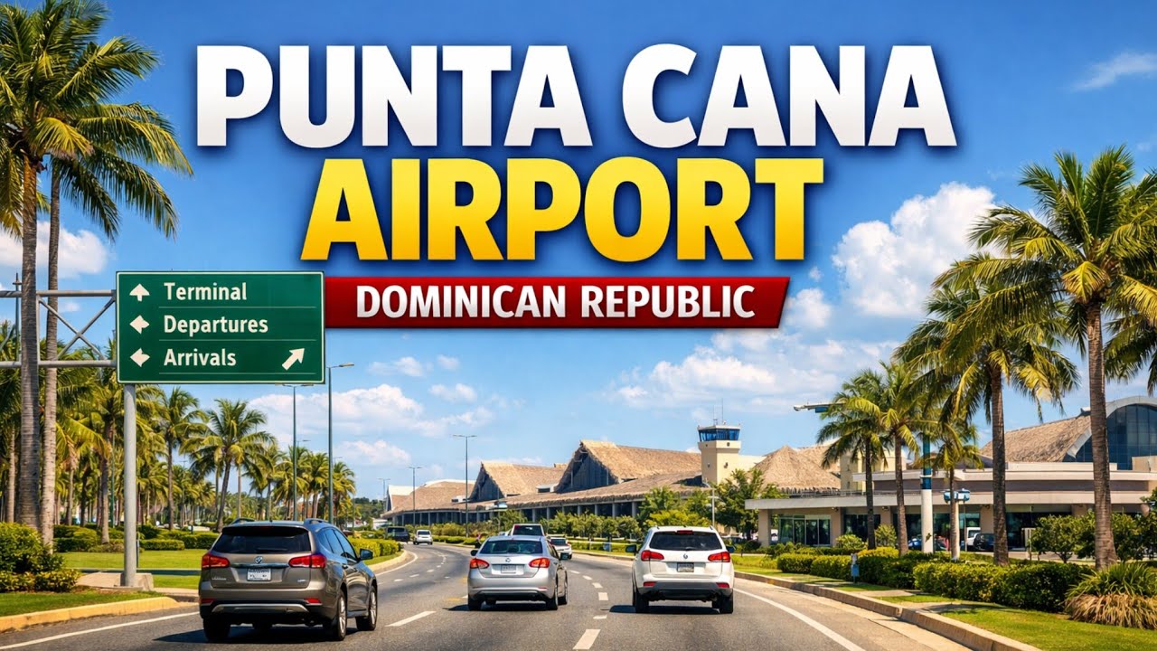 Punta Cana International Airport Drive Tour 2026 | Airport & Surrounding Areas in 4K