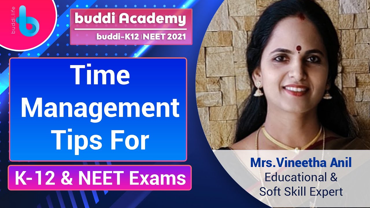 Time Management Tips for K-12, JEE & NEET Exams ✍️ | Time Management Tips | buddi Academy | buddi