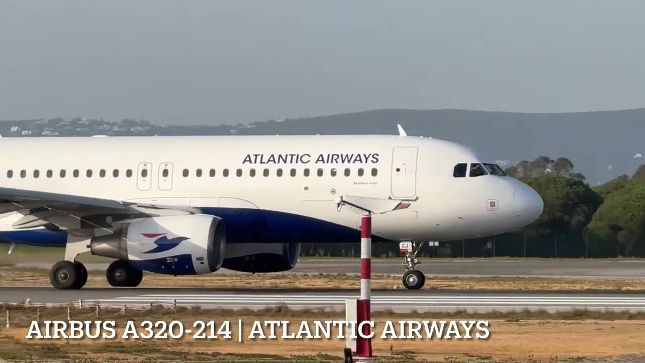 Atlantic Airways A320 Take Off From Faro Airport | Atlantic Airways