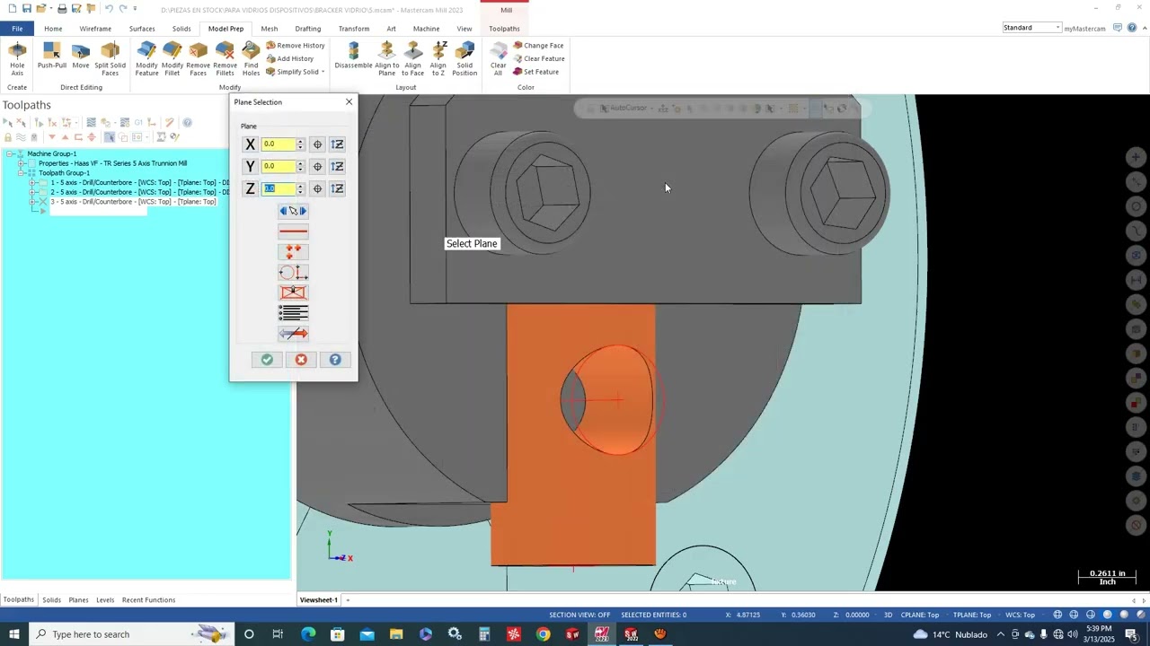 Tutprial Mastercam multiaxis, como programamar 5to eje #mastercamtutorials  #multiaxis  #cncmachine