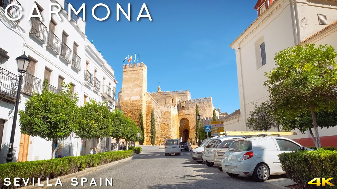 Tiny Tour | Carmona Spain | Driving through the 5000-year-old town in Sevilla | 2021 Oct