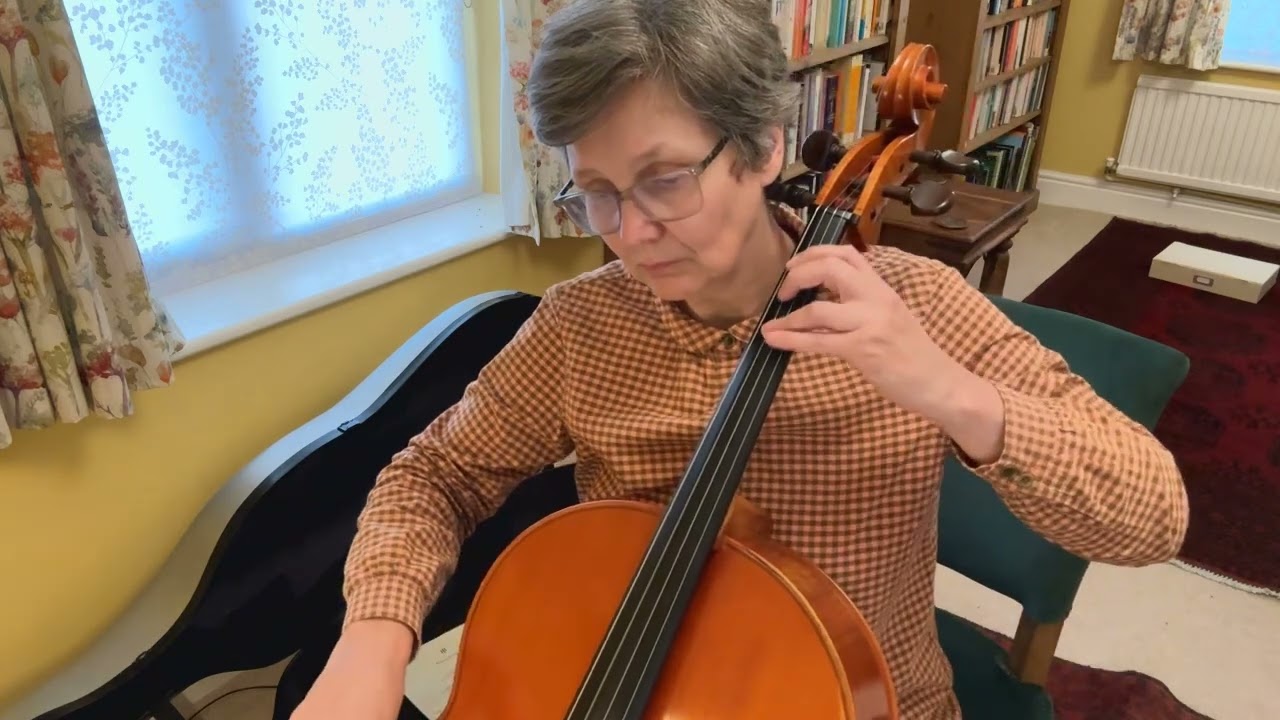 Grade 8 performance exam full practice run through - adult cello learner 4 years 10 months