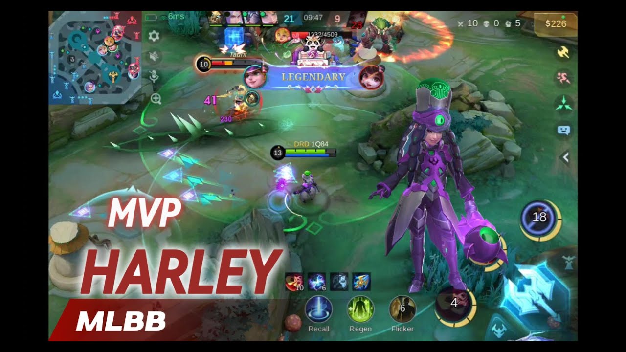 Harley MVP Amazing Gameplay MLBB - Best build !