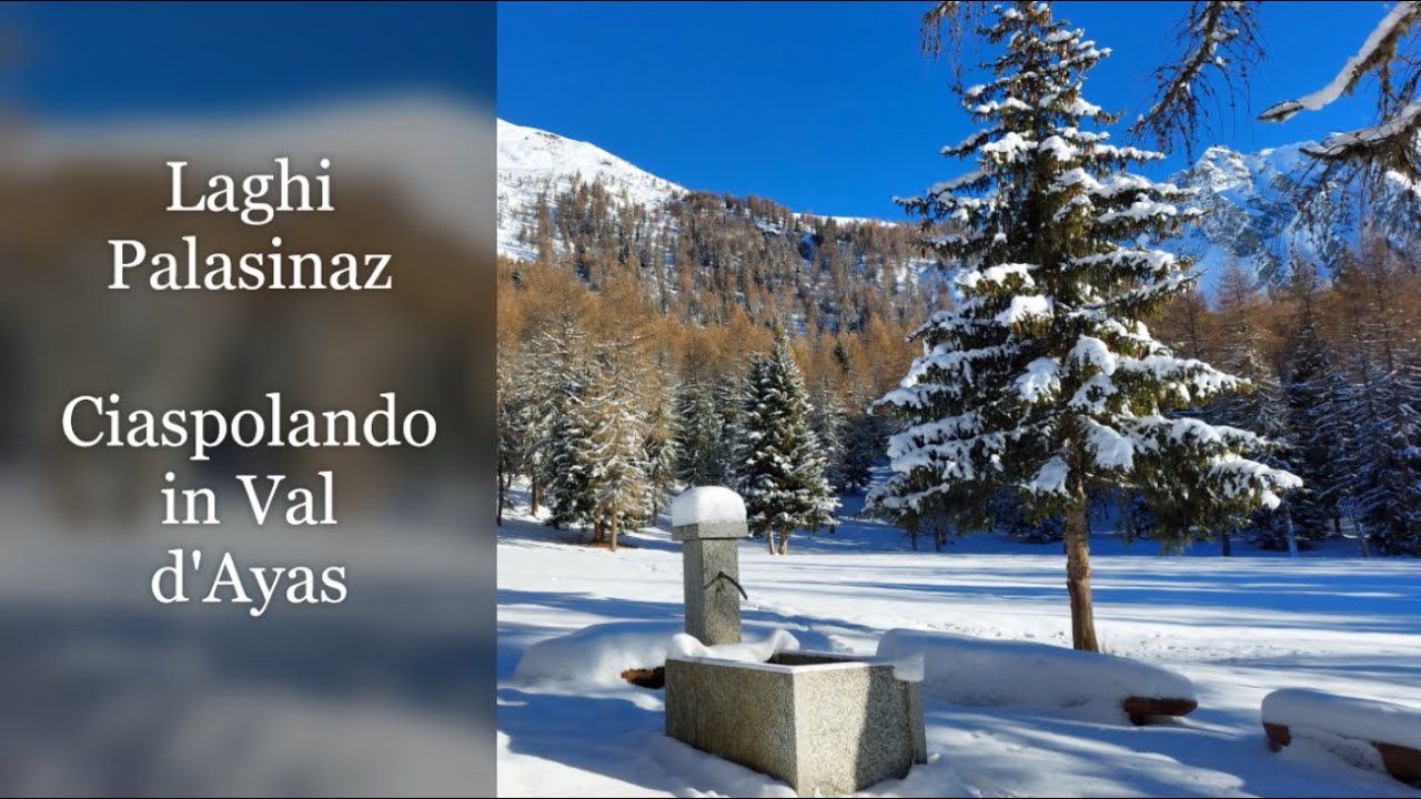 Laghi Palasinaz; ciaspolando in Val d'Ayas