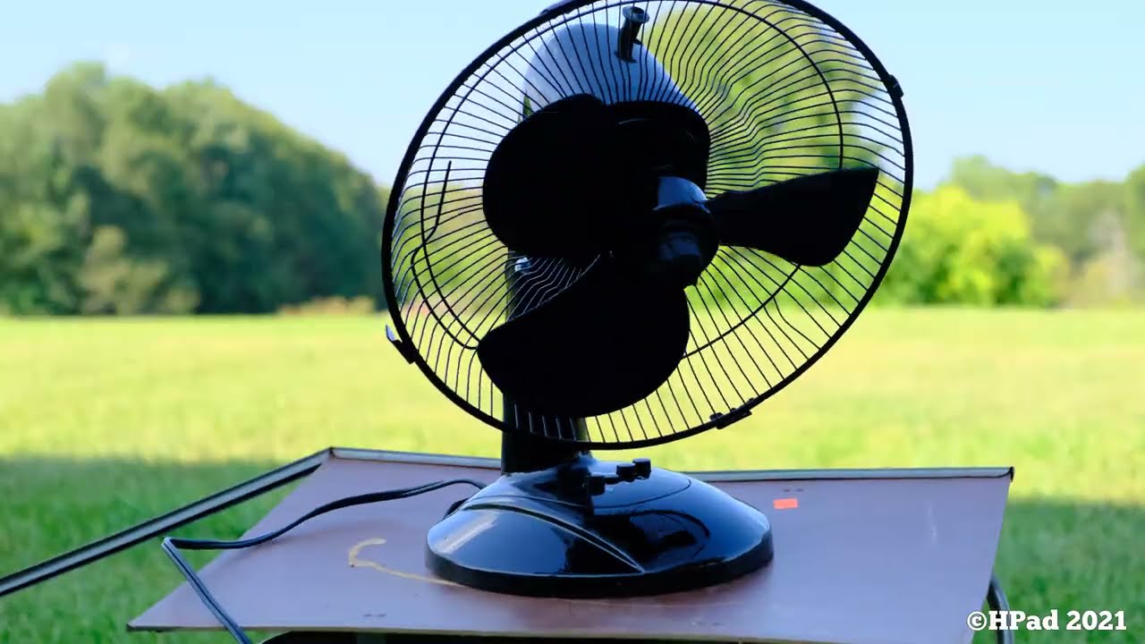 Hampton Bay Table Fan Destruction