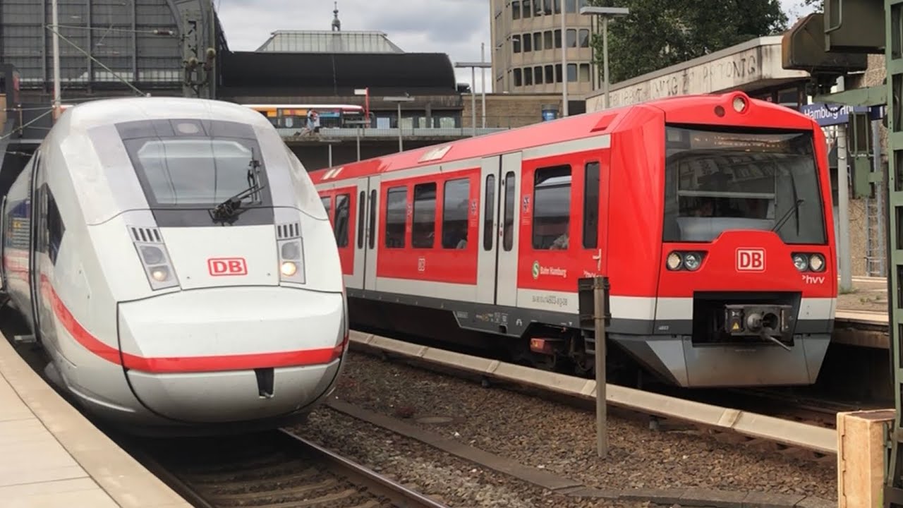 Trains in Hamburg: Hauptbahnhof, Bergedorf and Reinbek incl. ICE, IC, EC, RE, S-Bahn and more!
