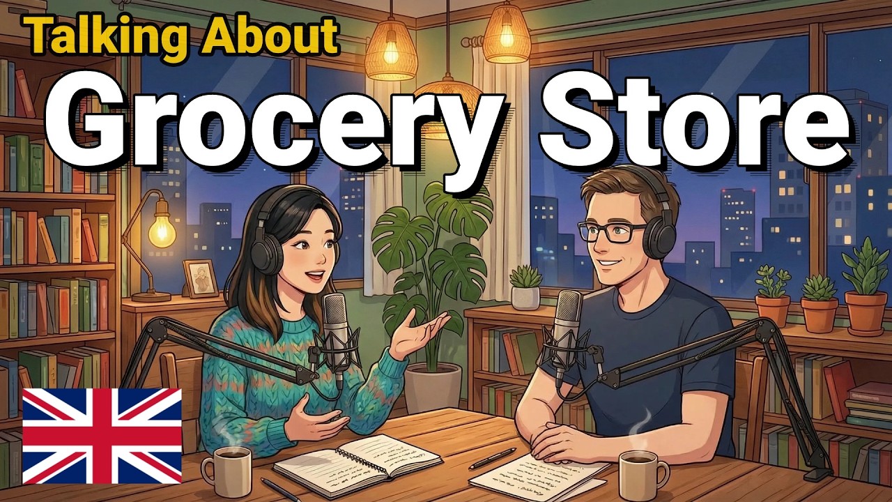 How to Shop at a Grocery Store in English | English Conversation Practice | English Podcast