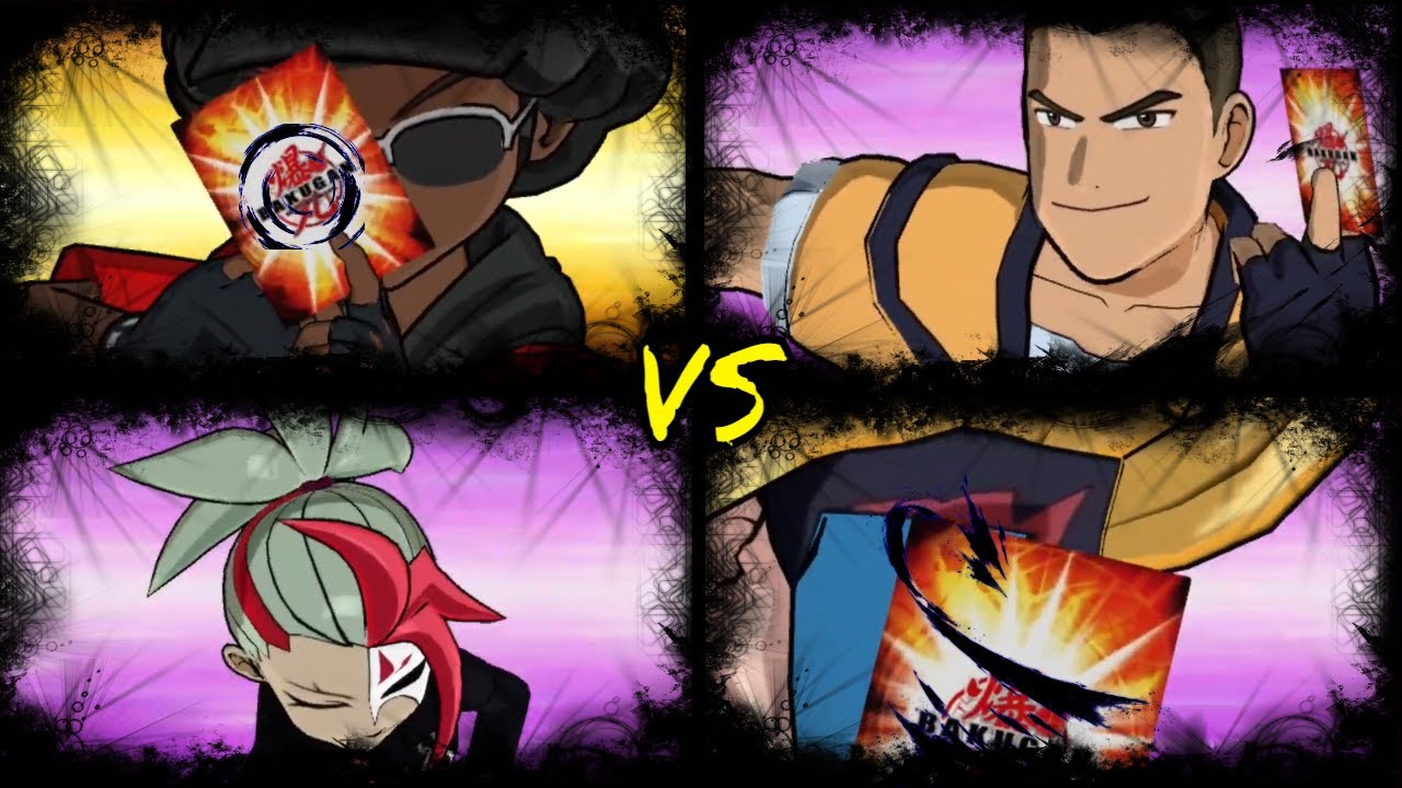 Bakugan Battle Brawlers GNT and Shuji vs Masquerade and Marduk