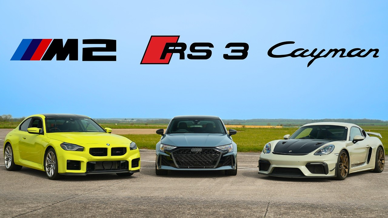 Новый M2 против нового RS3 против Porsche Cayman | Битва на трассе