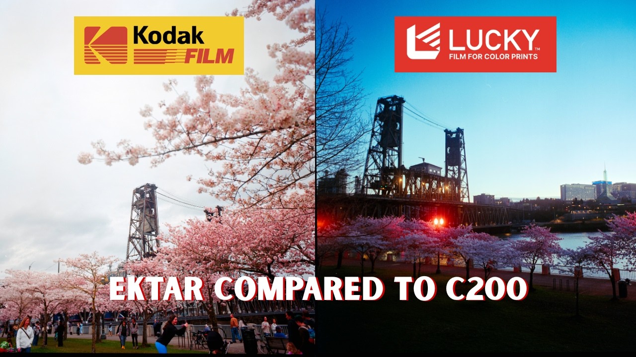 Как эта новая цветная пленка сравнивается с одной из лучших пленок Kodak? (Lucky C200 против Koda...