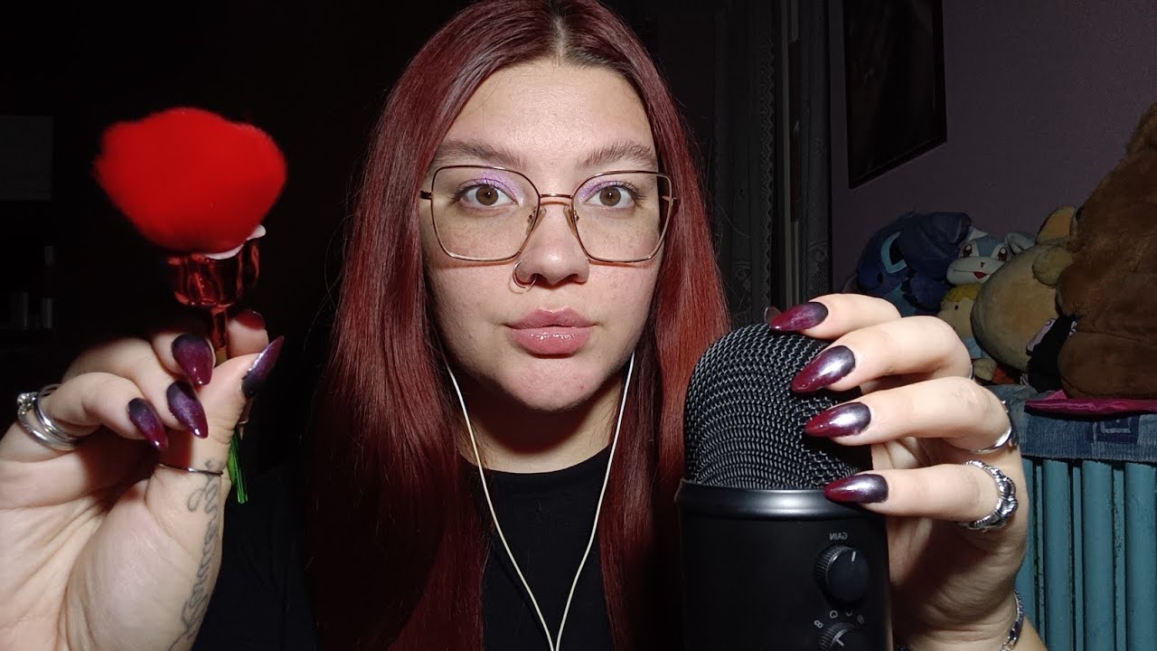 SLOW & GENTLE (Hand Movements, Visual Triggers, Rosellina, Mouth Sounds, Squeezing) 😴💜 | ASMR ITA