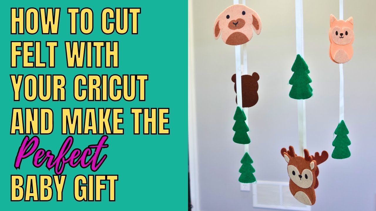the perfect baby gift with Cricut - Cutting felt with the Cricut maker
