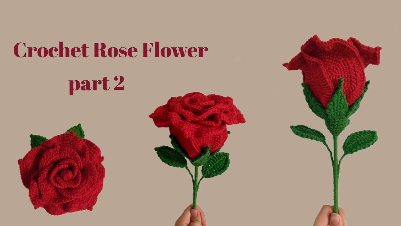 How to crochet Rose Flower || Step-by-step Tutorial | Elegant Rose | crochet flowers