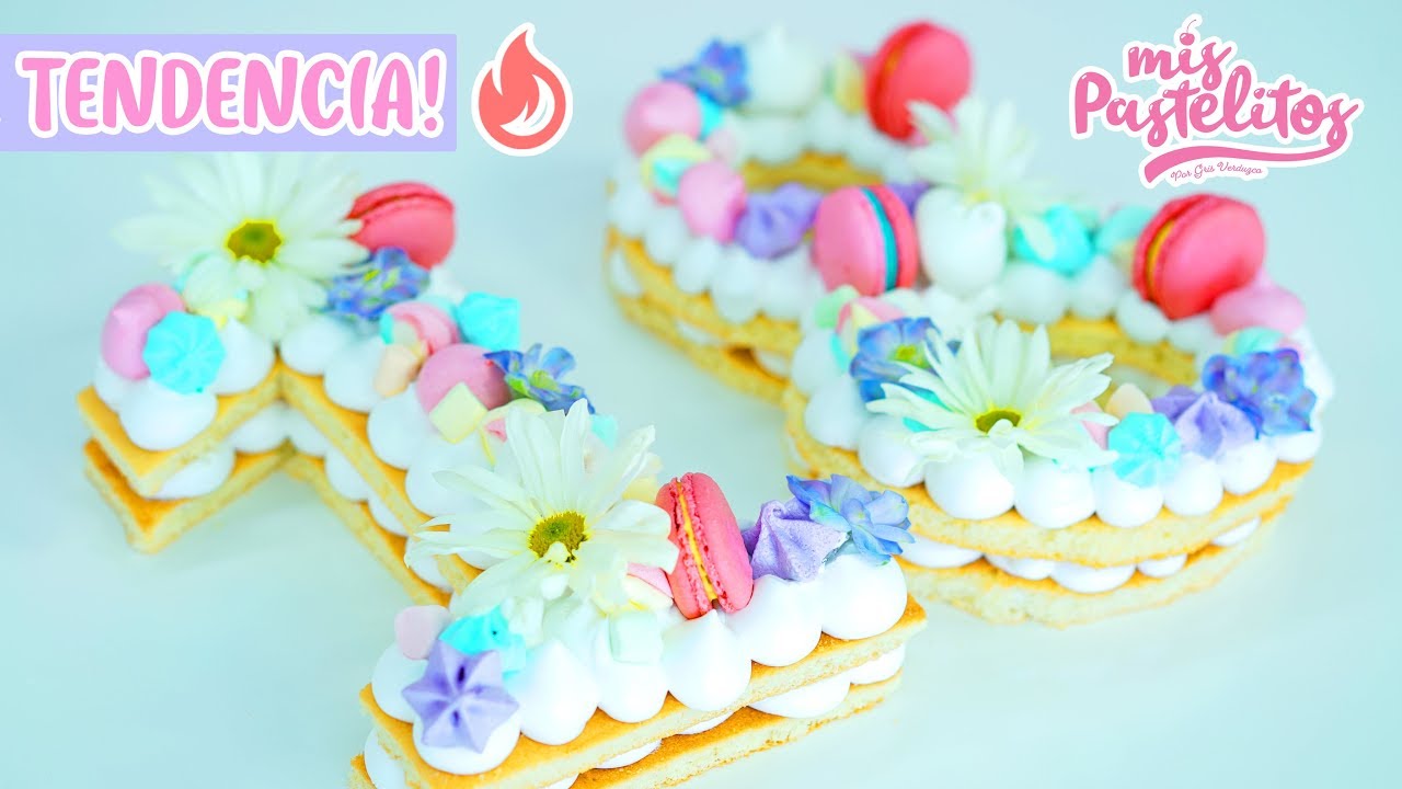 PASTEL EN TENDENCIA 2018 DE NÚMEROS | MIS PASTELITOS