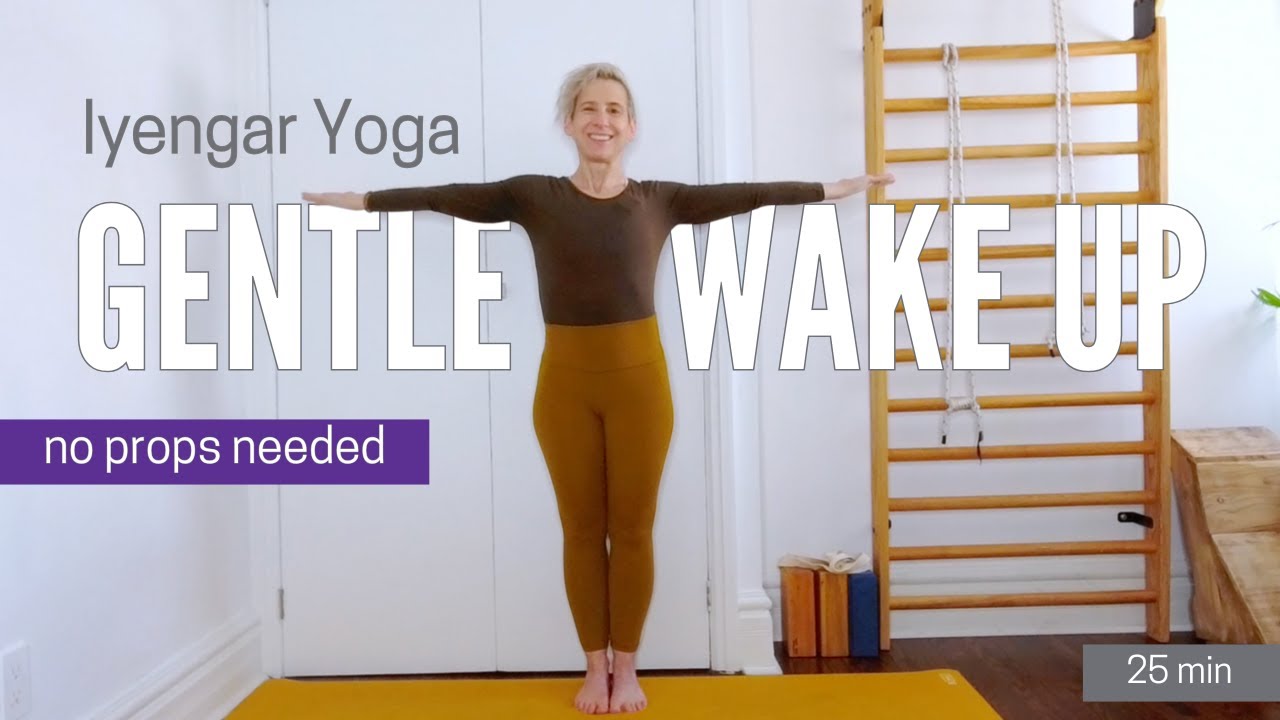 Release Upper Back Tension & Declutter Your Mind - Iyengar Yoga without Props!