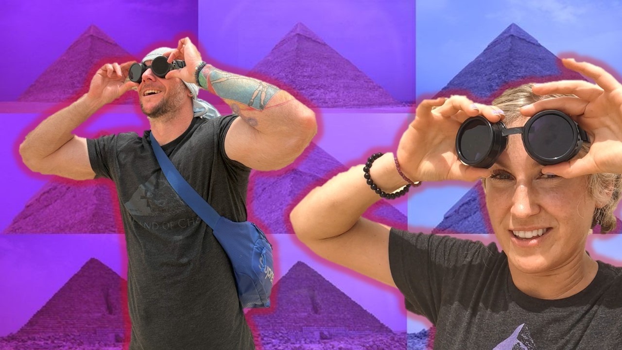 😎 HOW DO THEY WORK? DICYANIN GOGGLES  | AURA OF THE EGYPTIAN PYRAMIDS EXPERIMENT! 🌌