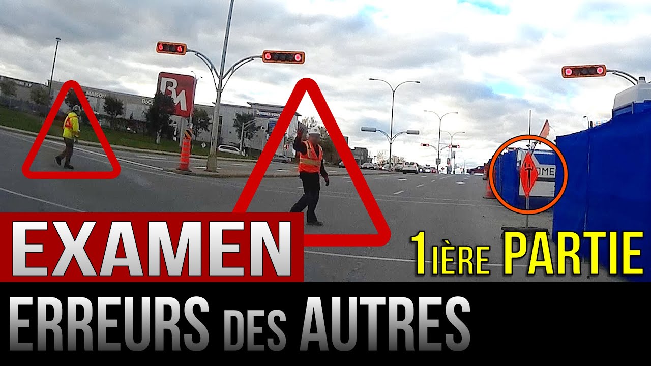 Examen - Erreurs des autres lors de l'examen de conduite