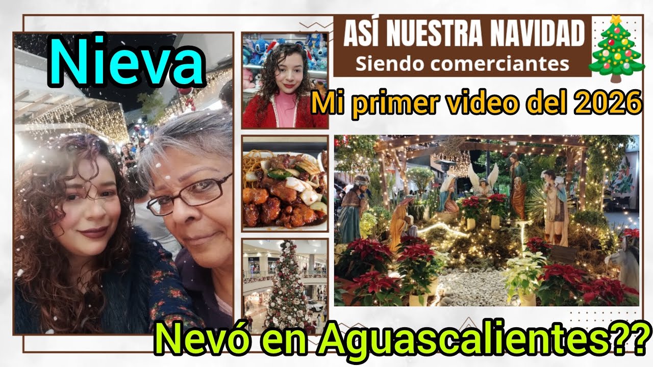 Mi primer video, Nevó en Aguascalientes?? Así nuestra navidad siendo comerciantes!!